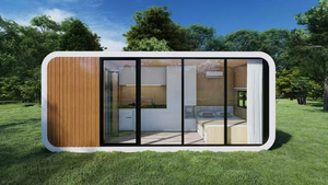 Maison conteneur préfabriquée de 40 et 20 pieds, bureau modulaire en kit, mini-pod de jardin pour <span class=keywords><strong>boutique</strong></span> ou bureau extérieur type cabane Apple - Product Image 5