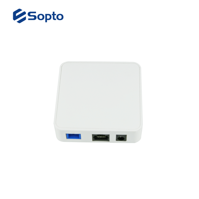 Sopto 1GE Optical Fiber EPON ONU FTTH Compatible OEM ODM 1*10/100/1000M Port CE RoHS FCC Certified