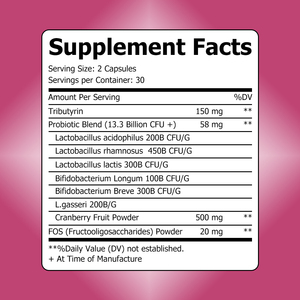 Manufacturer Supply Women's Health Probiotics Capsules Contains Cranberry Fruit Powder Support Healthy Mindset Prebiotic Capsule - Product Image 2