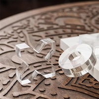 Jeu de Tic Tac Toe de luxe en acrylique et bois, décoration classique pour table basse, jeu de voyage décoratif en bois pour enfants et famille