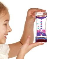 Coloré liquide mouvement barboteur minuterie jouet calme relaxant autisme sablier barboteur minuterie décoration