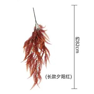 Artificial Hanging Plant Artificial Hanging Ferns Plants Vines Faux Plastic Ivy Boston Fern Hanging Plant For Outdoor Resistant