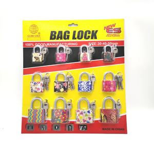 Samhoo Custom portagioie sigillo Design unico lucchetto in ferro con chiave sblocca stile personalizzato nella vernice Color cadmio - Product Image 1