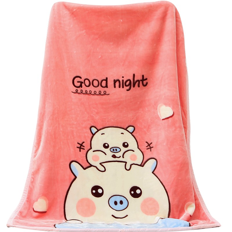 Cochon endormi rose