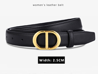 Ceinture en cuir véritable noire pour femme avec boucle rose, accessoire élégant de design tendance