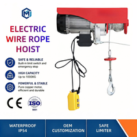 Anti-korosi Tahan Aus 110V 220V Kebisingan Rendah Kontrol 3in1 Kabel Listrik Hoist 250kg untuk Garasi Pertanian Bengkel