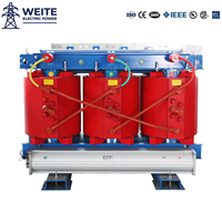 Transformateur d'isolement sec triphasé en résine époxy 11kV 100kVA Sortie 400V Économie d'énergie Série SCB Tension personnalisée en usine