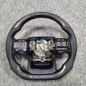 <span class=keywords><strong>GR</strong></span> Volant en fibre de carbone pour <span class=keywords><strong>toyota</strong></span> rav4 Compatible avec Camry Land Cruiser FJ <span class=keywords><strong>Corolla</strong></span> Yaris Fortuner Custom Leather - Product Image 4