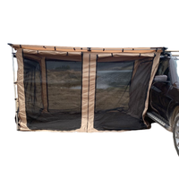 Tente de toit de voiture personnalisée en Oxford 420D imperméable, auvent latéral pour véhicule tout-terrain 4x4 avec pièce annexe en maille pour utilisation en randonnée