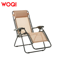 WOQI léger métal pliable Portable Camping chaise réglable haut dossier confortable extérieur terrasse plage chaise oreiller