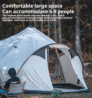 Tente de Luxe pour Glamping Extérieur, Imperméable, pour Camping Familial, Tente Pop-up Personnalisée, Grande Tente Dôme Yurt, Tente Chapiteau Yurt, Tente de Camping