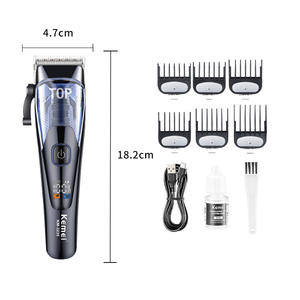 Kemei Electric Hair Clippers Km-3235 7000-9000rpm Brushed Motor <b>USB</b> Charging <b>Fast</b> <b>Charge</b> For Home And Pet Use - Product Image 5