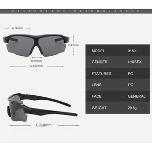 Gafas de Ciclismo Nuevas 2025, Mayorista en Europa y Estados Unidos, Gafas de Sol Deportivas para Hombre, Gafas de Sol de Ciclismo para <span class=keywords><strong>Mujer</strong></span> - Product Image 4