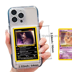 Étui de téléphone portable avec porte-cartes, étui en TPU+PC électro-plaqué pour carte pour 15/16 Pro Max, design sportif - Product Image 2