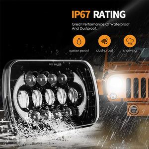 Faro Led de aluminio de alta calidad de 24V, 5x7 pulgadas, faro Led rectangular de 7 pulgadas, <span class=keywords><strong>coche</strong></span> 5x7 para Jeep Wrangler Harley - Product Image 6