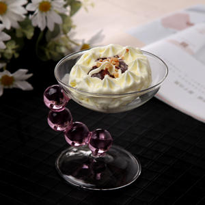 New Creative Handcrafted Glass Candy Dried Bowl With Lounge <strong>Dessert</strong> <strong>Tray</strong> - Product Image 4