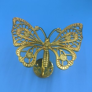 Butterfly Wall <b>Hooks</b> Gold Metal Curtain <b>Clips</b> Coat Rack Hardware Accessory Durable Decorative Mounting Type P838 - Product Image 2