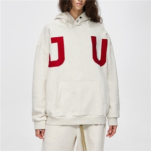 Sudadera con Capucha Unisex de Algodón con Logotipo Personalizado de Moda Urbana, Nueva Colección al por Mayor, Estilo Holgado, Forrada, para Invierno, Lisa, Teñida, para Hombre - Product Image 3