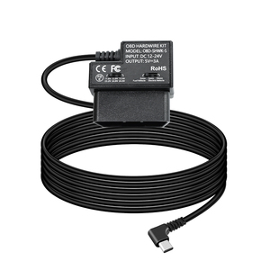ชุดสายไฟ OBD เป็น Type-C สำหรับกล้องติด<span class=keywords><strong>รถ</strong></span>ยนต์ รองรับไฟ DC 12V-24V เป็น 5V 3A พร้อมระบบป้องกันแรงดันต่ำ - Product Image 3