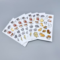 Feuille d'autocollants A4 A5 A6 Kiss Cut pour impression papier autocollant mat feuille d'autocollants personnalisés en vinyle