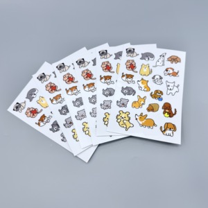 A4 A5 A6 foglio adesivo con etichetta Kiss Cut, carta adesiva opaca, foglio adesivo personalizzato in vinile - Product Image 1