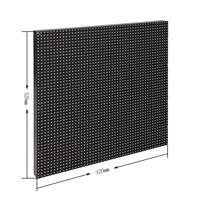 Écrans LED muraux numériques d'extérieur à module externe 320 x 320, avec maintenance frontale, modèles P5, P6.6, P8, P10, IP65 6000