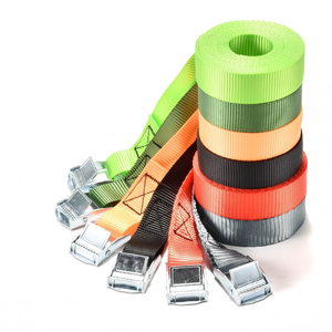 Cinta de Amarração de Carga Branca de 1 Polegada com Fivela de Aço e Catraca, Material de Poliéster com Resistência à Rutura de 250kg - Product Image 3
