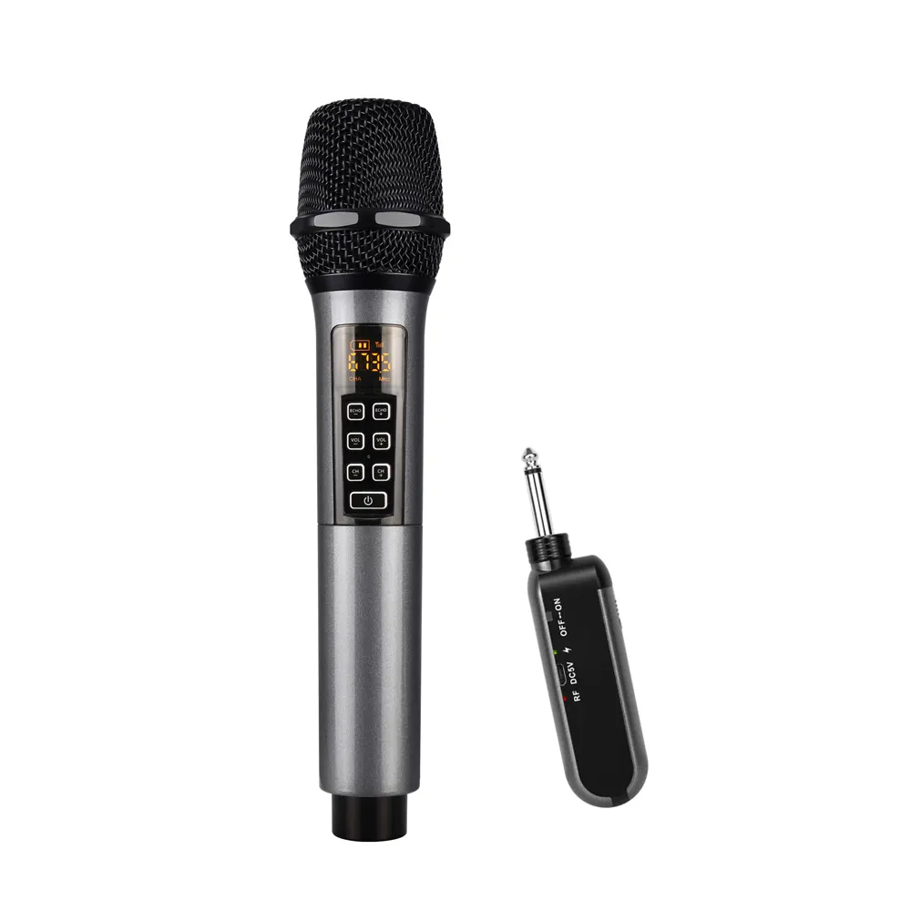 Microfono da canto portatile per Karaoke ricaricabile selezionato con canale di riverbero professionale