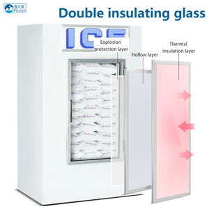 Station d'essence extérieure et réfrigérateur intérieur à dégivrage <span class=keywords><strong>automatique</strong></span> Stockage de glace à température unique Refroidissement Congélateur à température négative - Product Image 4
