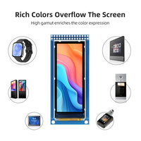 Écran d'affichage LCD TFT couleur de 2,86 pouces, résolution 376*960, interface SPI+RGB, connecteur 30 broches, contrôleur ST7701