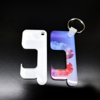 Ouvre-porte à transfert thermique 8 points, 10 pièces, en acrylique et plexiglas, pendentif en forme de pendentif, impression et forme à personnaliser