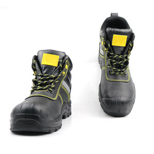 أحذية سلامة رجالية جلد S3 مقاومة للماء سهلة الارتداء بمقدمة فولاذية، أحذية عمل صناعية للرجال بمعايير OEM - Product Image 5