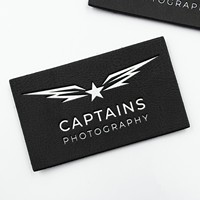 Étiquettes en cuir gravées avec logo de marque, sérigraphiées, découpées au laser, personnalisées pour jeans, sacs et vêtements
