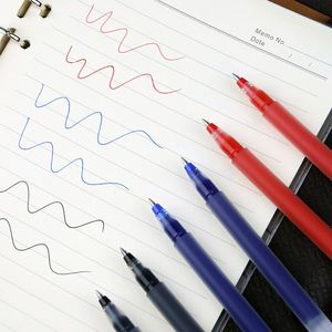 Stylos gel en plastique à encre noire 0,5 mm, personnalisables avec logo, grande capacité, non effaçables, cadeaux promotionnels, marque personnalisée, pour le bureau - Product Image 2
