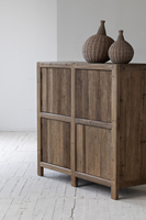 Rustique multifonctionnel antique minimaliste rustique classique accent recyclé pin orme solide stockage rétro armoire