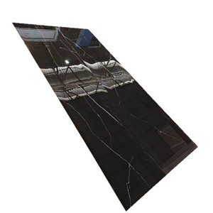 Piastrelle in Ceramica 600x1200cm con Design Floreale Nero e Oro, Resistenti all'Usura, per Interni, con Superficie Lucida e Finitura Brillante - Product Image 5