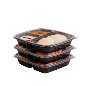 Meal Prep 3 Compartment Plastic Injection-Molded Leak-Proof Kitchen <b>Lunch</b> <b>Box</b> 20 <b>Pack</b> Microwave Dishwasher Safe Food Storage - Product Image 1