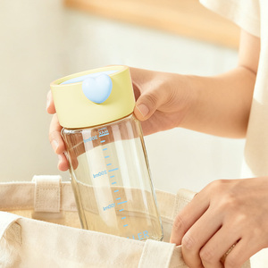 Borraccia da viaggio in plastica PPSU DILLER 380ml, colore macaron, tazza a prova di perdite per bambini con cordino nascosto |   Senza BPA - Product Image 5