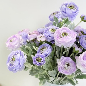 Nueva Flor Artificial de Ranúnculo Asiático Japonés con Acabado Flocado, para Arreglos Florales de Boda y Decoración de Sala de Estar - Product Image 3