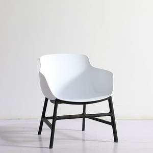 Chaise de salon minimaliste moderne, style scandinave, fauteuil individuel, chaise de loisirs rembourrée en mousse pour la maison - Product Image 2