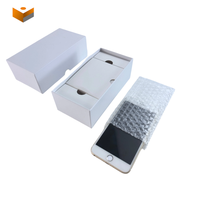 Boîte cadeau en papier vierge en gros, personnalisable avec logo, pour emballage de câble de chargeur de téléphone portable avec insert en papier