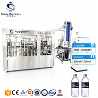 Machine de remplissage et de bouchage entièrement automatique SOKOS pour bouteilles PET, machine de remplissage de bouteilles d'eau minérale pour usine d'eau
