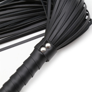 Látigo BDSM, juguetes eróticos para adultos, paleta tejida a mano de cuero negro para equipo de Bondage de ambiente ambiguo - Product Image 5