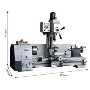 Mini Metall-Drehmaschine variable Geschwindigkeit 2250 Drehzahlen pro Minute 3-Klauen-Chuck-Mini-Drehmaschine präzision digitale Anzeige für Metalldrehen - Product Image 3