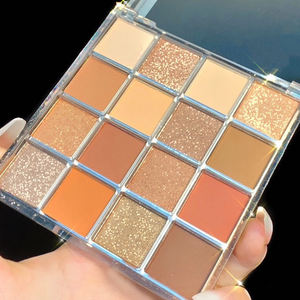 OEM ODM Neutral Matte Glitter Eye Shadow Pan Private Label Rose <strong>Gold</strong> Color Shimmer Smoky Luxury Multi Chrome <strong>Eyeshadow</strong> <strong>Palette</strong> - Product Image 3