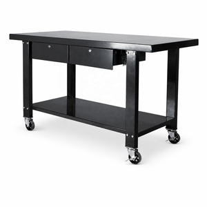 Table <span class=keywords><strong>de</strong></span> <span class=keywords><strong>travail</strong></span> industrielle mobile en acier pour garage avec tiroirs <span class=keywords><strong>de</strong></span> rangement, établi métallique roulant avec étagère complète en <span class=keywords><strong>dessous</strong></span> - Product Image 6