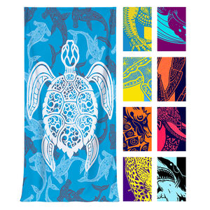 Toalla de Playa de Microfibra de Secado Rápido, Suave, Personalizada con Sublimación, de Plástico Reciclado, Libre de Arena - Product Image 1