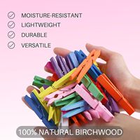 Stocks En Gros Variété Tailles En Bois Chevilles Épingles À Linge En Bois Coloré Mini Pinces À Linge pour Salle De Classe Photo Artisanat DIY Projet