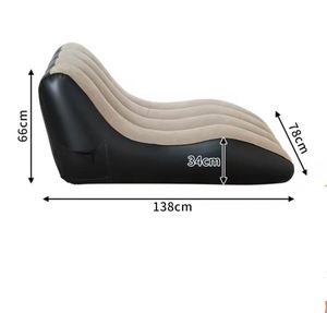 Fauteuils et canapés gonflables en PVC écologique - Design moderne, imperméables, portables et pliables pour le camping, la randonnée, les voyages et l'utilisation en extérieur - Product Image 1