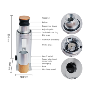 <span class=keywords><strong>Molinillo</strong></span> de café eléctrico <span class=keywords><strong>Zero</strong></span> Powder Path Red Ti 64mm Flat Burr Espresso Coffee Grinder DF64V - Product Image 4